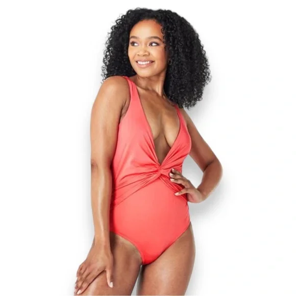 Michael kors red clearance one piece swimsuit